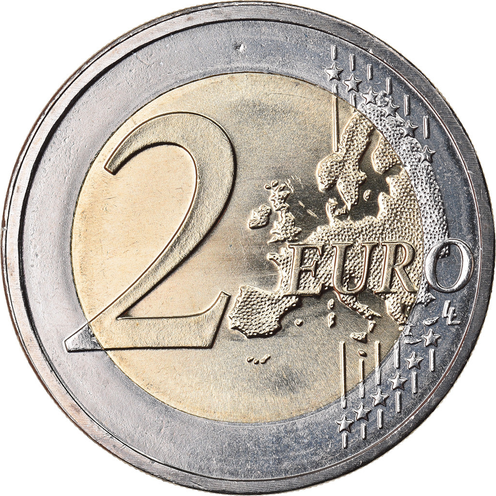 Luxemburgo, 2 Euro, 2014, MS(63), Bimetálico, KM:New