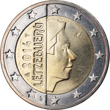 Luxemburg, 2 Euro, 2014, VZ, Bi-Metallic, KM:New