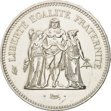 Coin, France, Hercule, 50 Francs, 1976, Paris, AU(55-58), Silver, KM:941.1