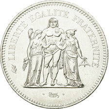 Münze, Frankreich, Hercule, 50 Francs, 1976, Paris, VZ, Silber, KM:941.1
