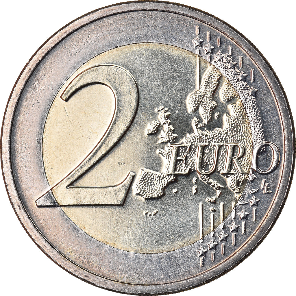 Luxemburgo, 2 Euro, 2015, SC, Bimetálico, KM:New