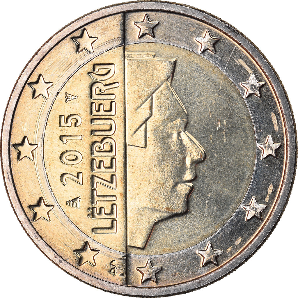 Luxemburg, 2 Euro, 2015, UNZ, Bi-Metallic, KM:New