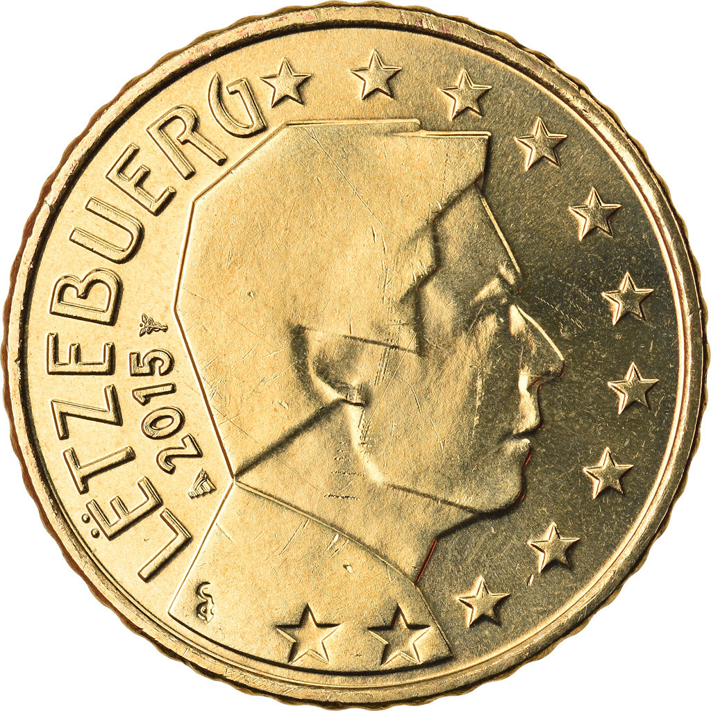 Luxemburgo, 50 Euro Cent, 2015, SC, Latón, KM:New
