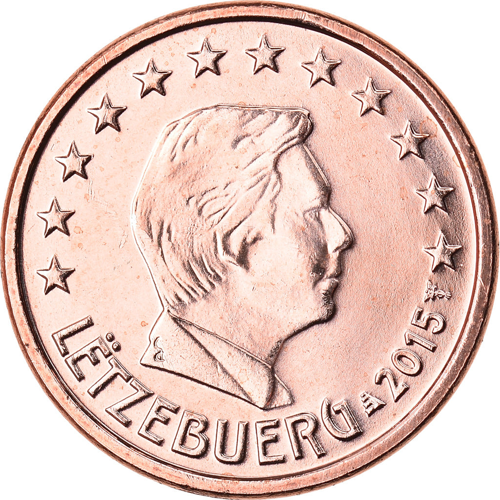 Luxembourg, Euro Cent, 2015, SPL, Copper Plated Steel, KM:New