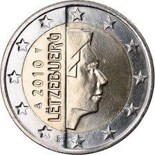 Luxemburg, 2 Euro, 2010, UNZ, Bi-Metallic, KM:New