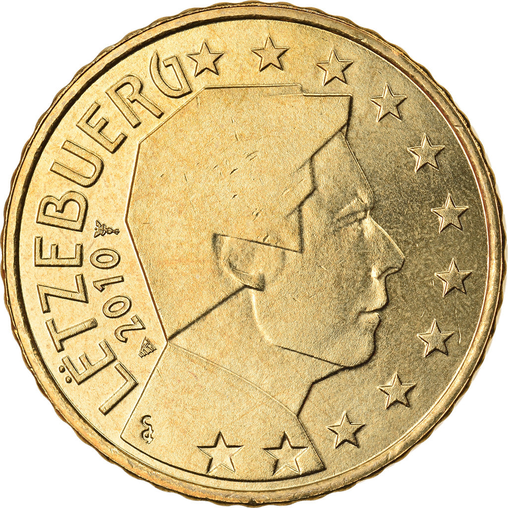 Lussemburgo, 50 Euro Cent, 2010, SPL, Ottone, KM:91
