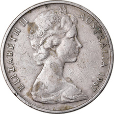 Coin, Australia, Elizabeth II, 20 Cents, 1967, Melbourne, VF(30-35)