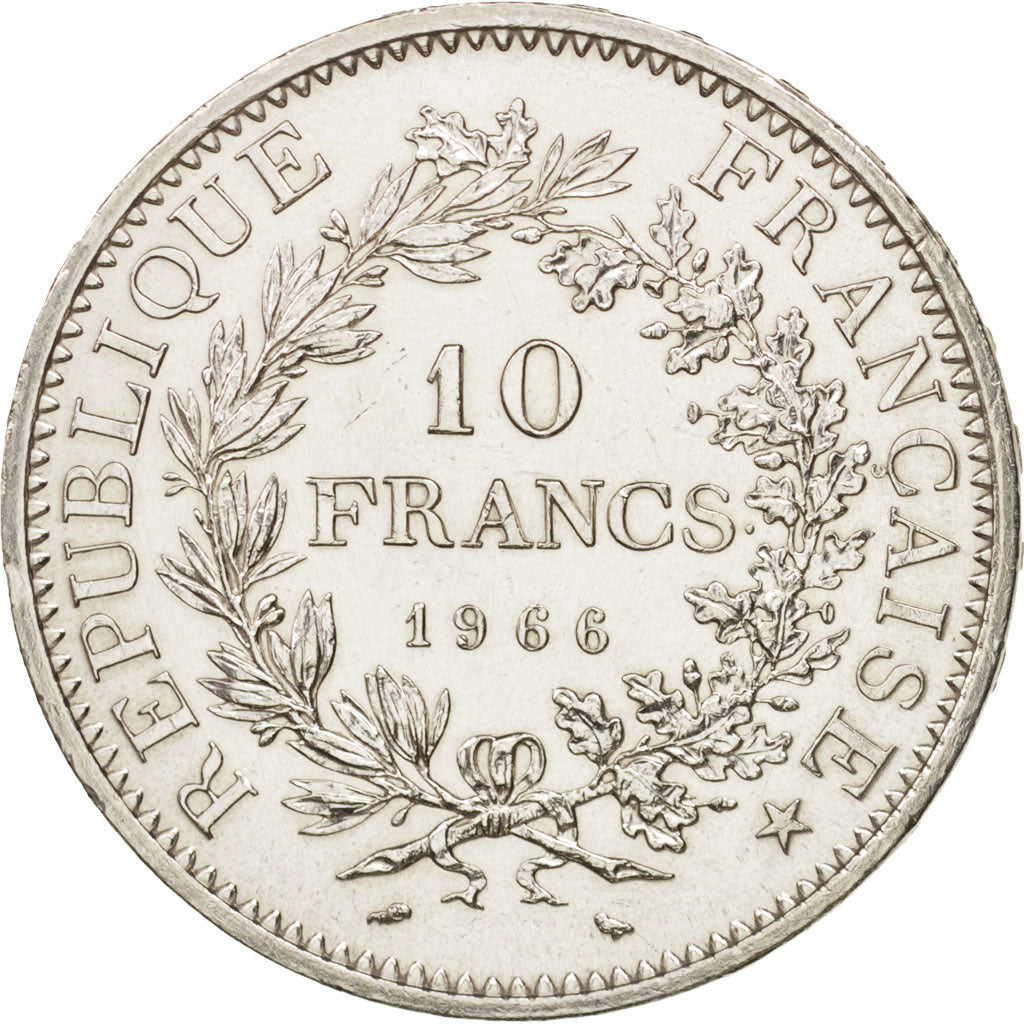 Frankreich, Hercule, 10 Francs, 1966, Paris, VZ, Silber, KM:932, Gadoury:813
