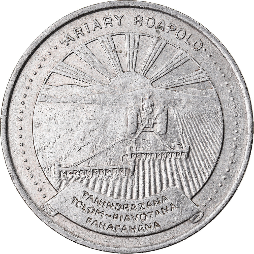 Moneta, Madagascar, 20 Ariary, 1983, BB, Rame-nichel, KM:14b