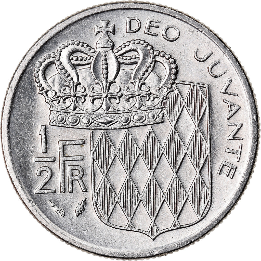 Moneta, Monaco, Rainier III, 1/2 Franc, 1978, BB+, Nichel, KM:145