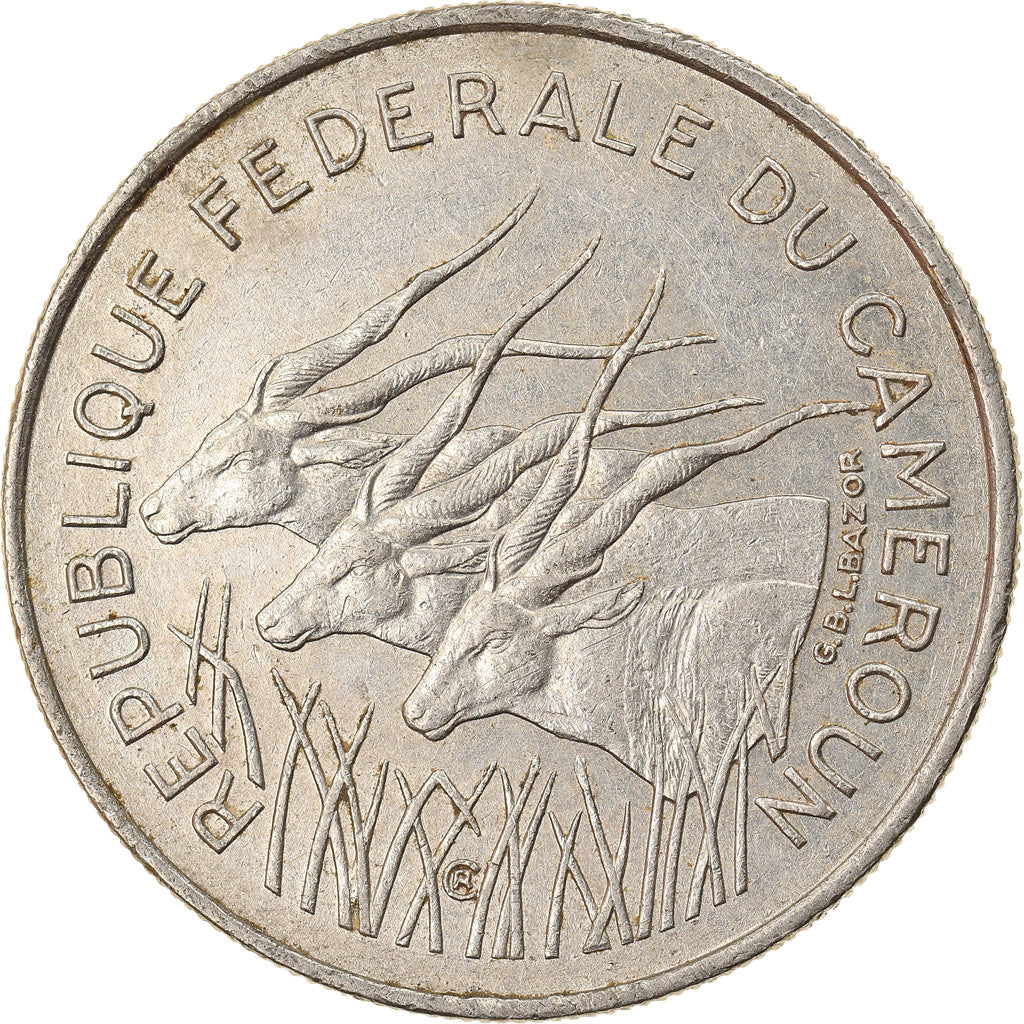 Coin, Cameroon, 100 Francs, 1971, Paris, EF(40-45), Nickel, KM:15