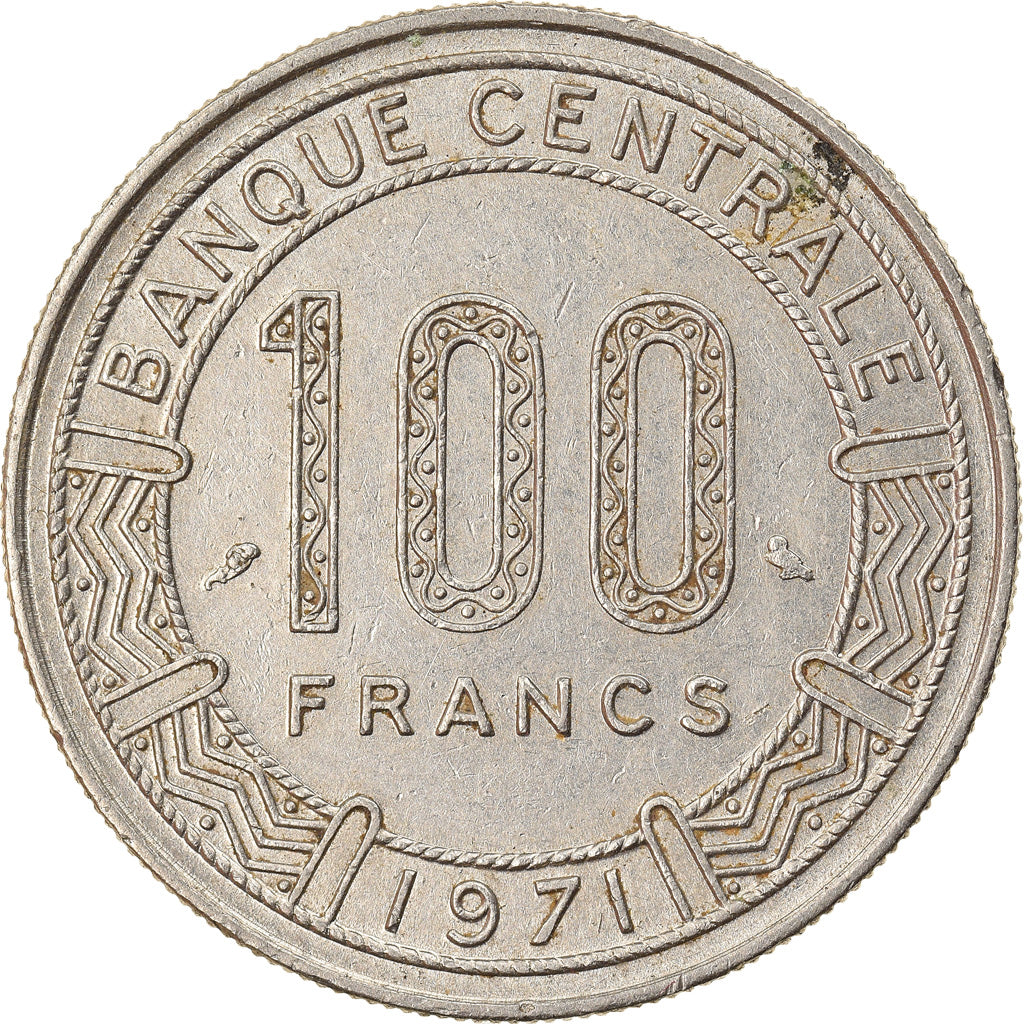 Coin, Cameroon, 100 Francs, 1971, Paris, EF(40-45), Nickel, KM:15