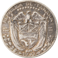 Coin, Panama, 1/10 Balboa, 1930, EF(40-45), Silver, KM:10.1