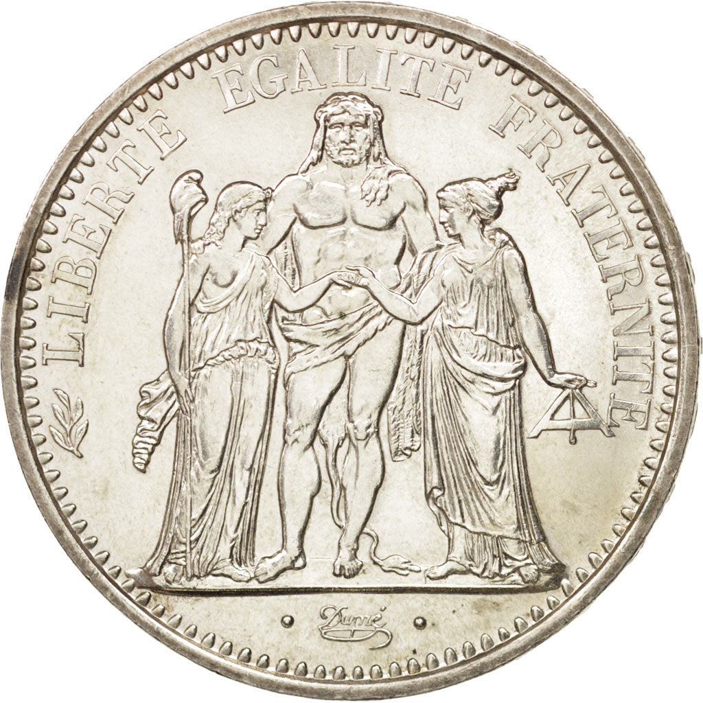 France, Hercule, 10 Francs, 1967, Paris, AU(55-58), Silver, KM:932, Gadoury:813