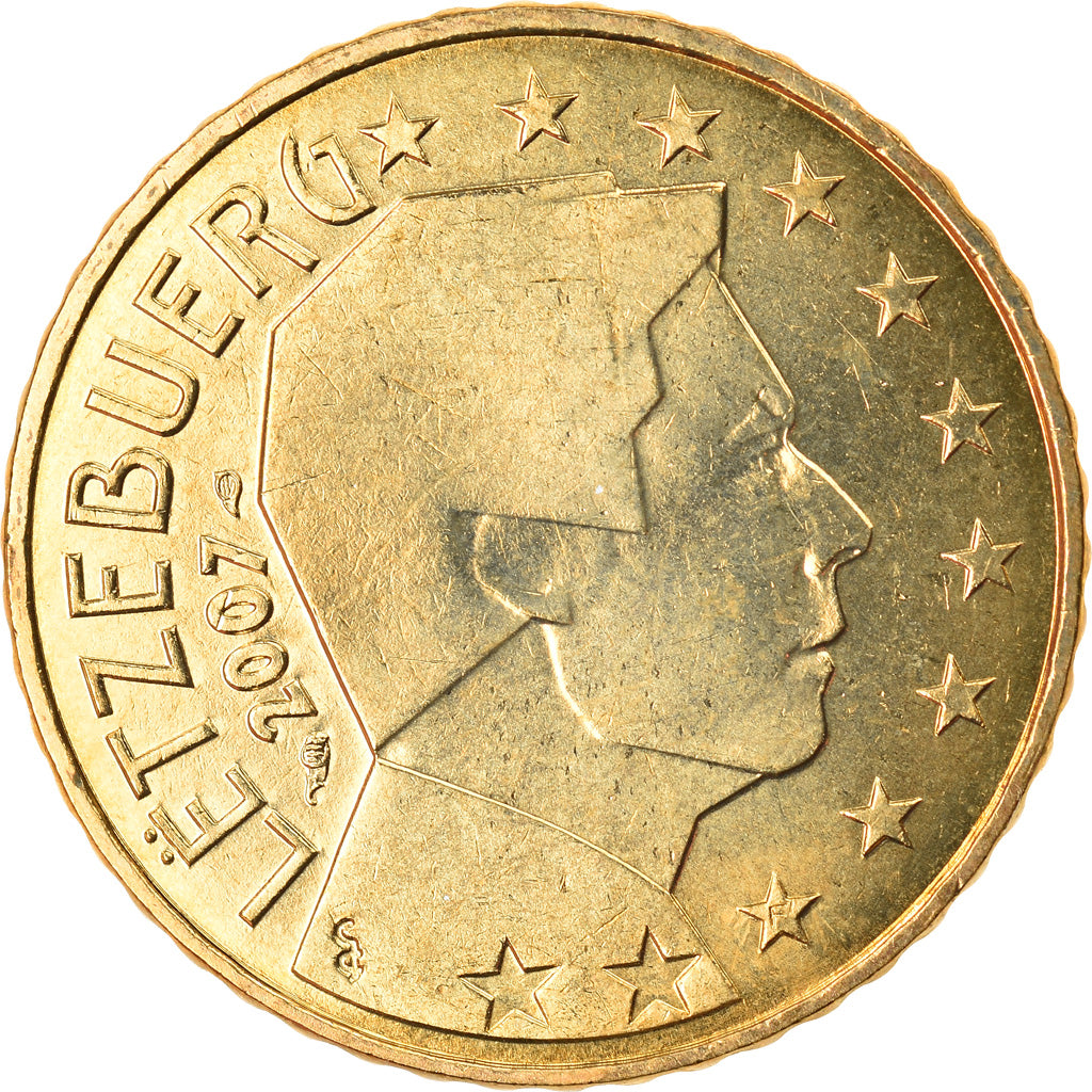 Luxemburg, 50 Euro Cent, 2007, UNC-, Tin, KM:91