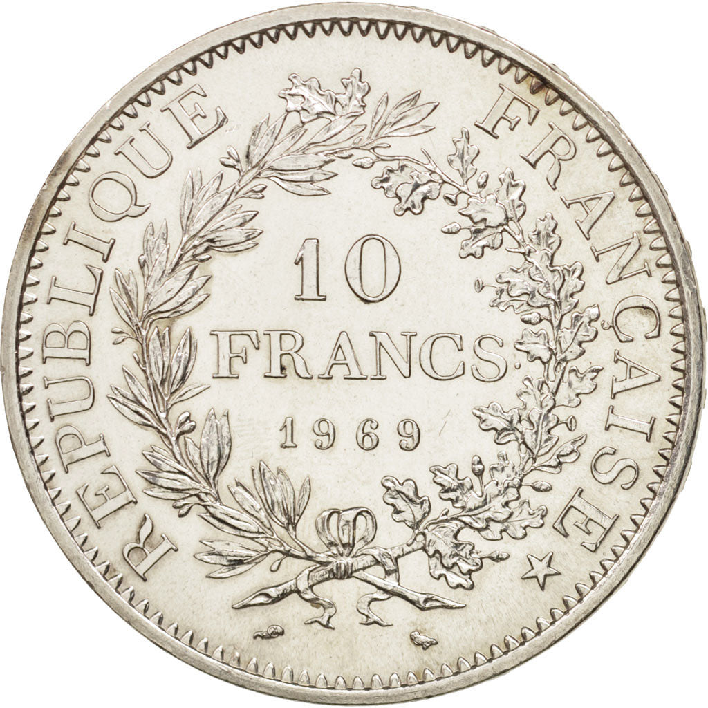 Francia, Hercule, 10 Francs, 1969, Paris, SPL-, Argento, KM:932, Gadoury:813