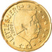 Luksemburg, 20 Euro Cent, 2009, Utrecht, AU(55-58), Mosiądz, KM:90