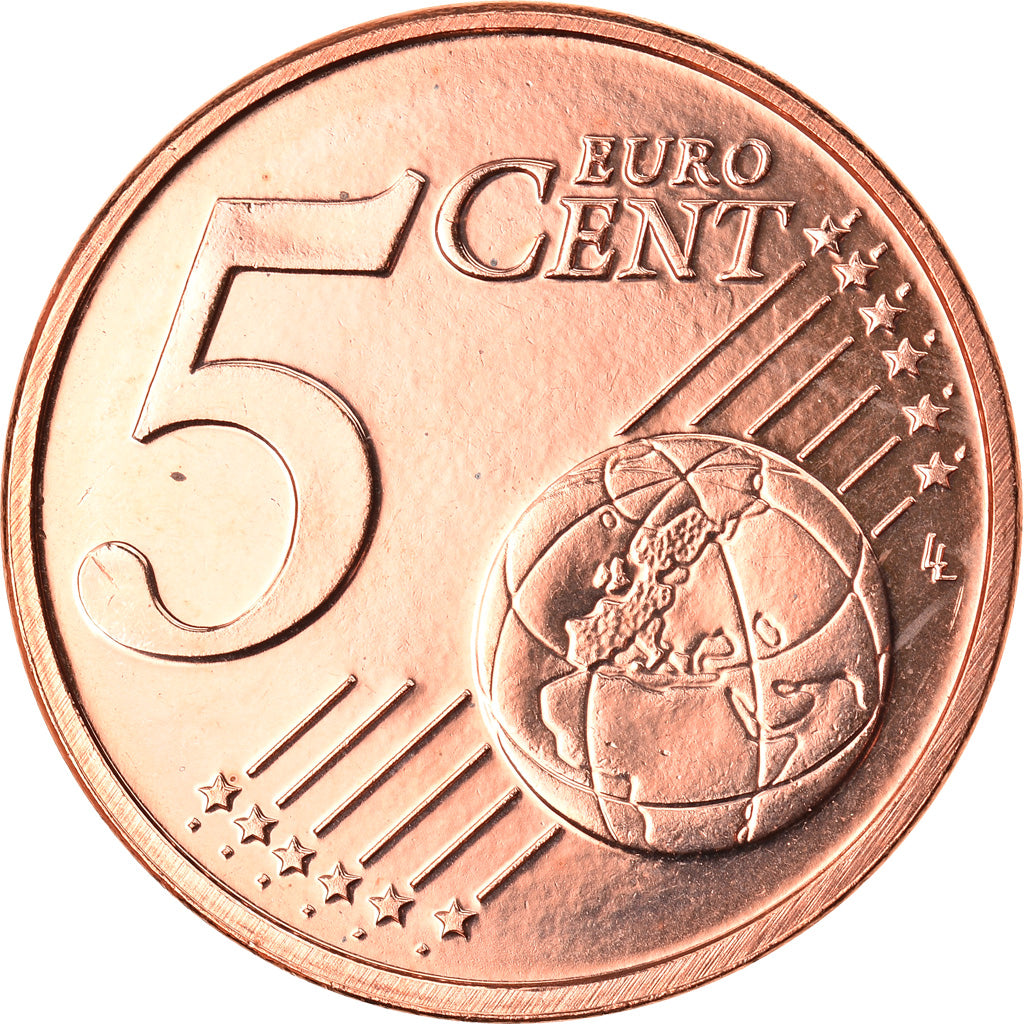 Luxemburg, 5 Euro Cent, 2009, ZF+, Copper Plated Steel, KM:77