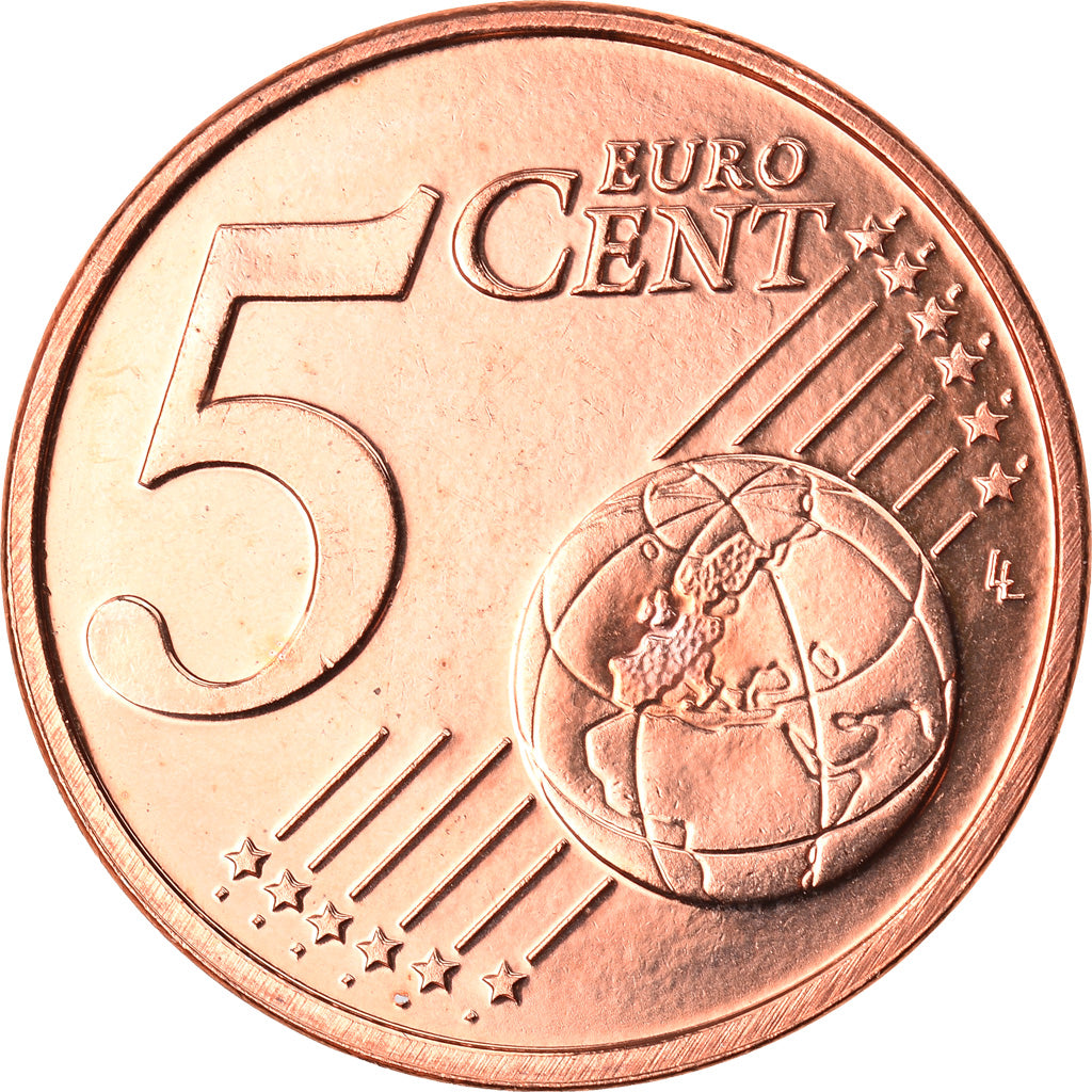 Lussemburgo, 5 Euro Cent, 2009, SPL-, Acciaio placcato rame, KM:77