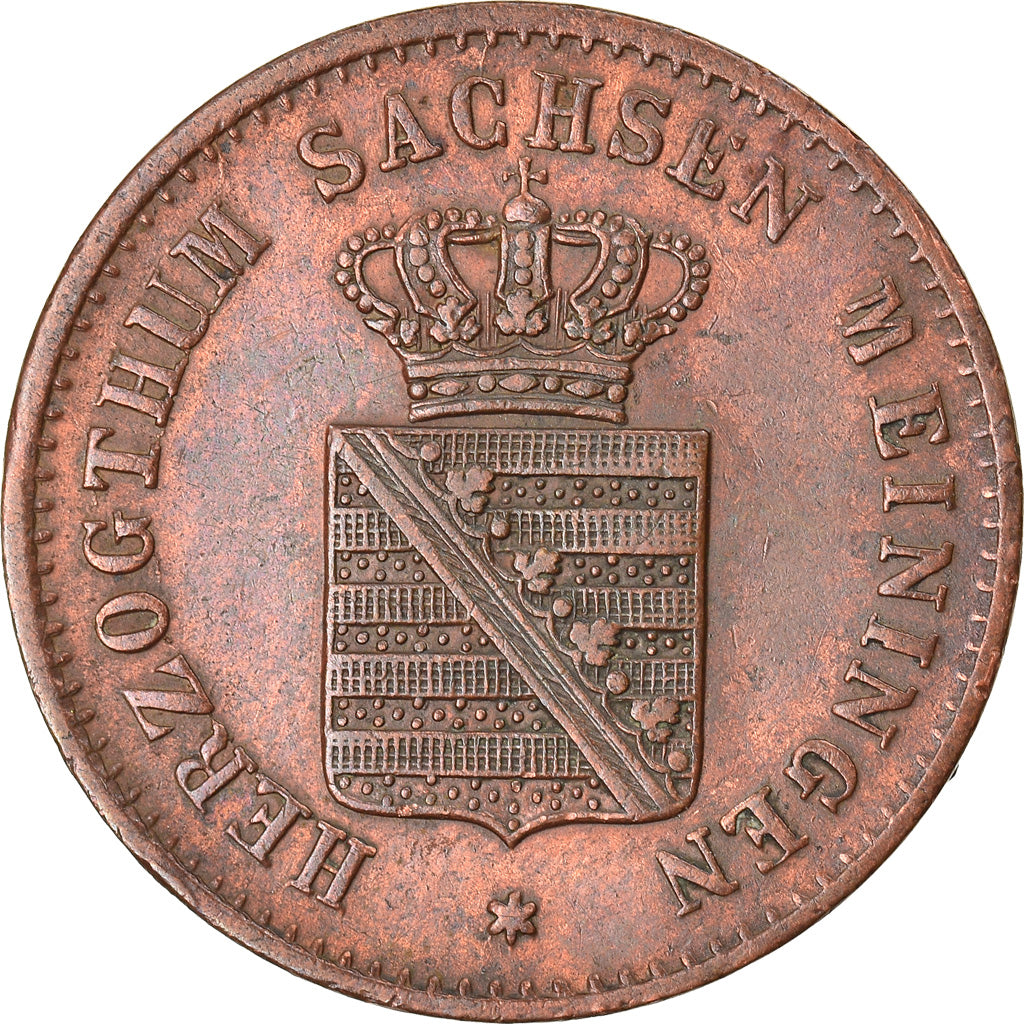 Moneta, Stati tedeschi, SAXE-MEININGEN, Bernhard II, 1/2 Kreuzer, 1854, BB