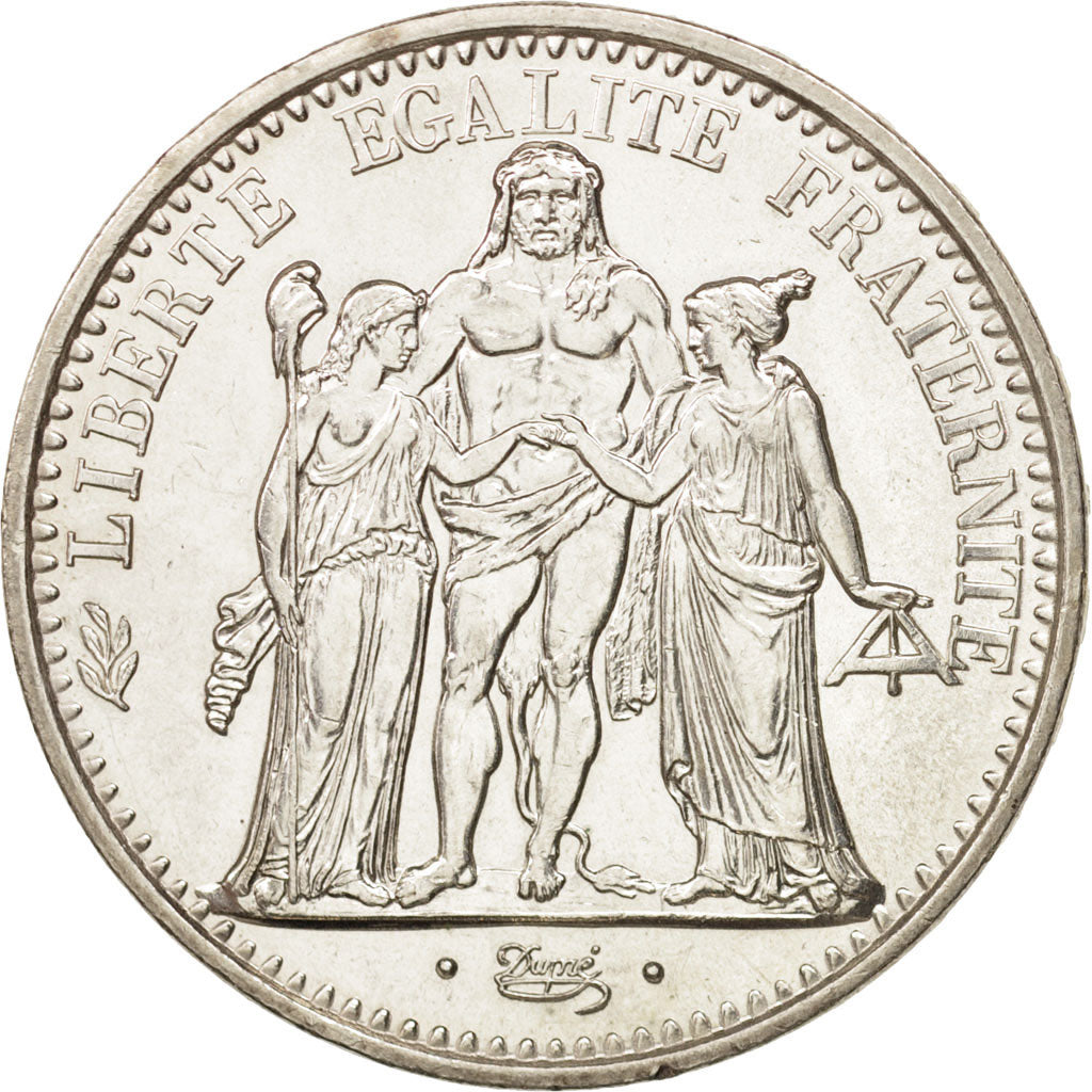 France, Hercule, 10 Francs, 1972, Paris, AU(55-58), Silver, KM:932, Gadoury:813