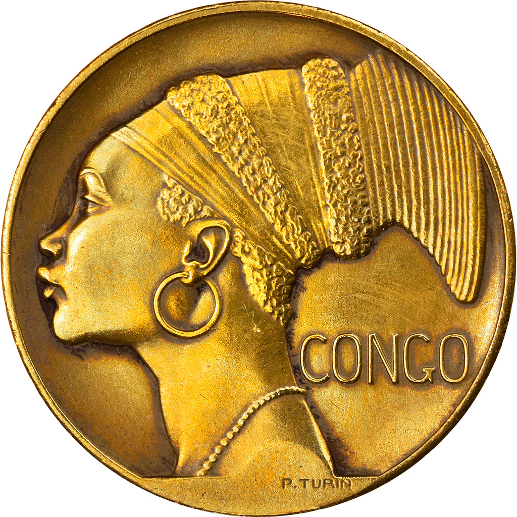 Belgium, Medal, Exposition Universelle Internationale de Bruxelles, Congo, Arts