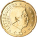 Luksemburg, 20 Euro Cent, 2016, MS(63), Mosiądz, KM:New