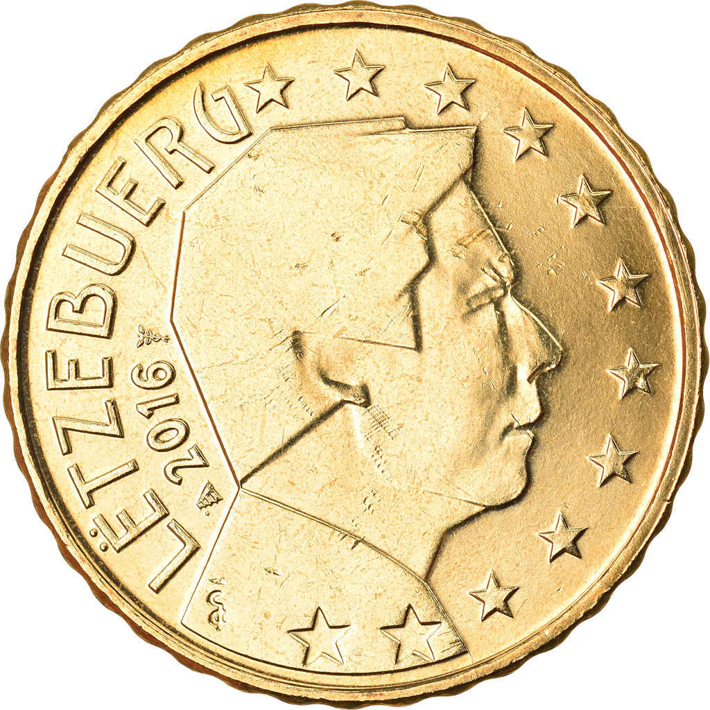 Luxembourg, 10 Euro Cent, 2016, SPL, Laiton, KM:New