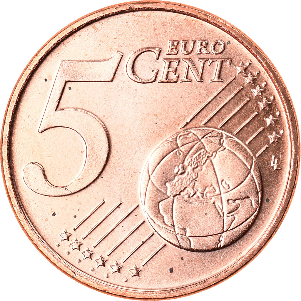 Luxemburgo, 5 Euro Cent, 2016, MS(63), Aço Cromado a Cobre, KM:New