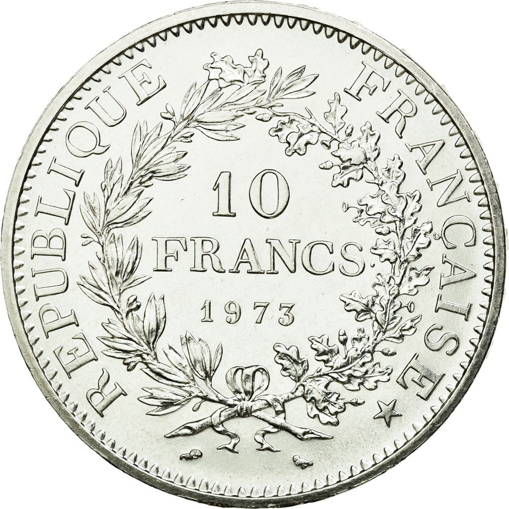 Coin, France, Hercule, 10 Francs, 1973, Paris, AU(55-58), Silver, KM:932