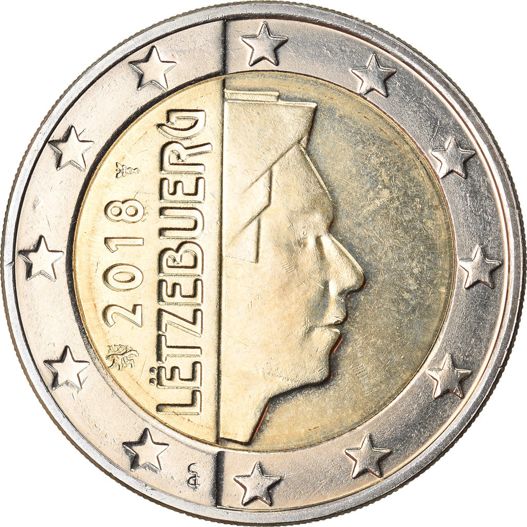 Luxembourg, 2 Euro, 2018, MS(63), Bi-Metallic, KM:New