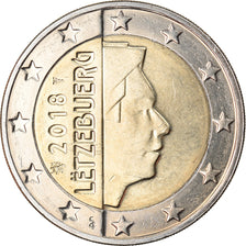 Luxemburgo, 2 Euro, 2018, SC, Bimetálico, KM:New