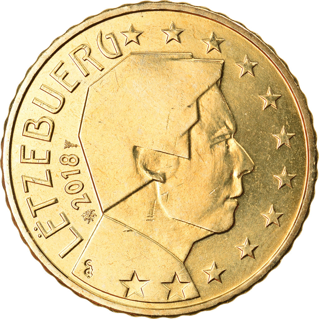 Lussemburgo, 50 Euro Cent, 2018, SPL, Ottone, KM:New
