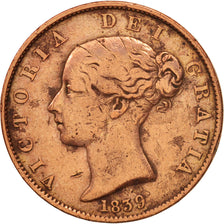 Isle of Man, 1/2 Penny, 1839, VF(30-35), Copper, KM:13