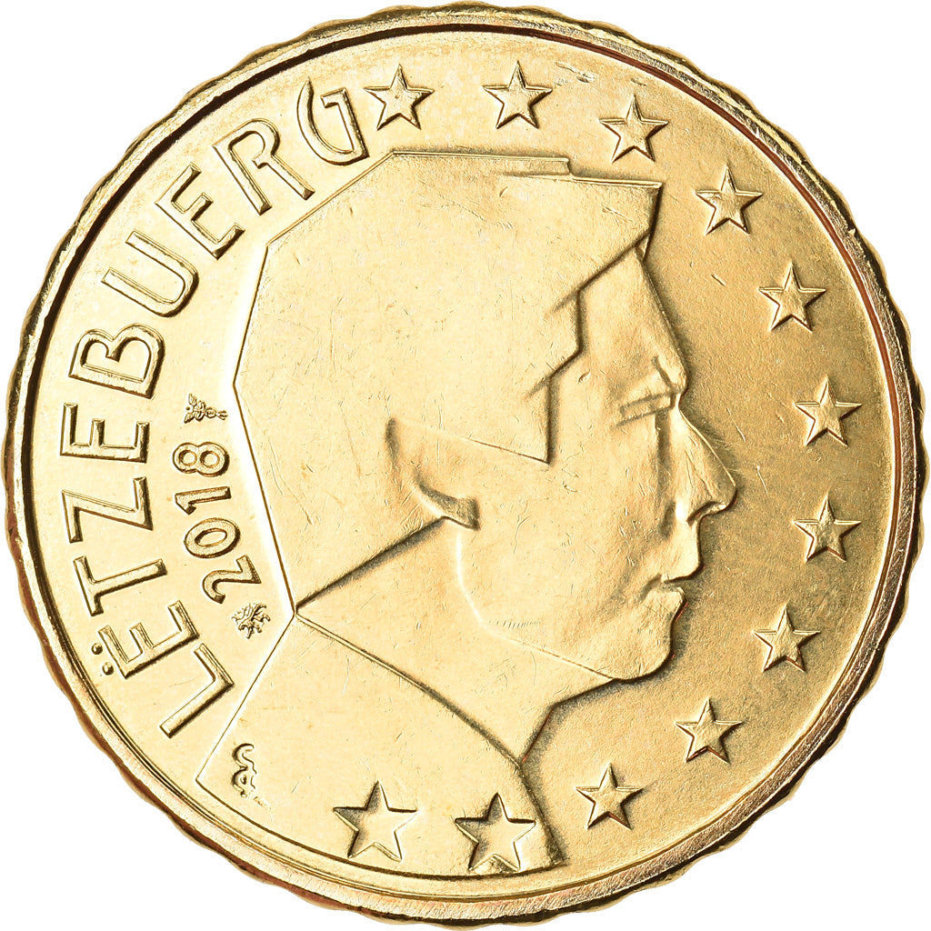 Lussemburgo, 10 Euro Cent, 2018, SPL, Ottone, KM:New