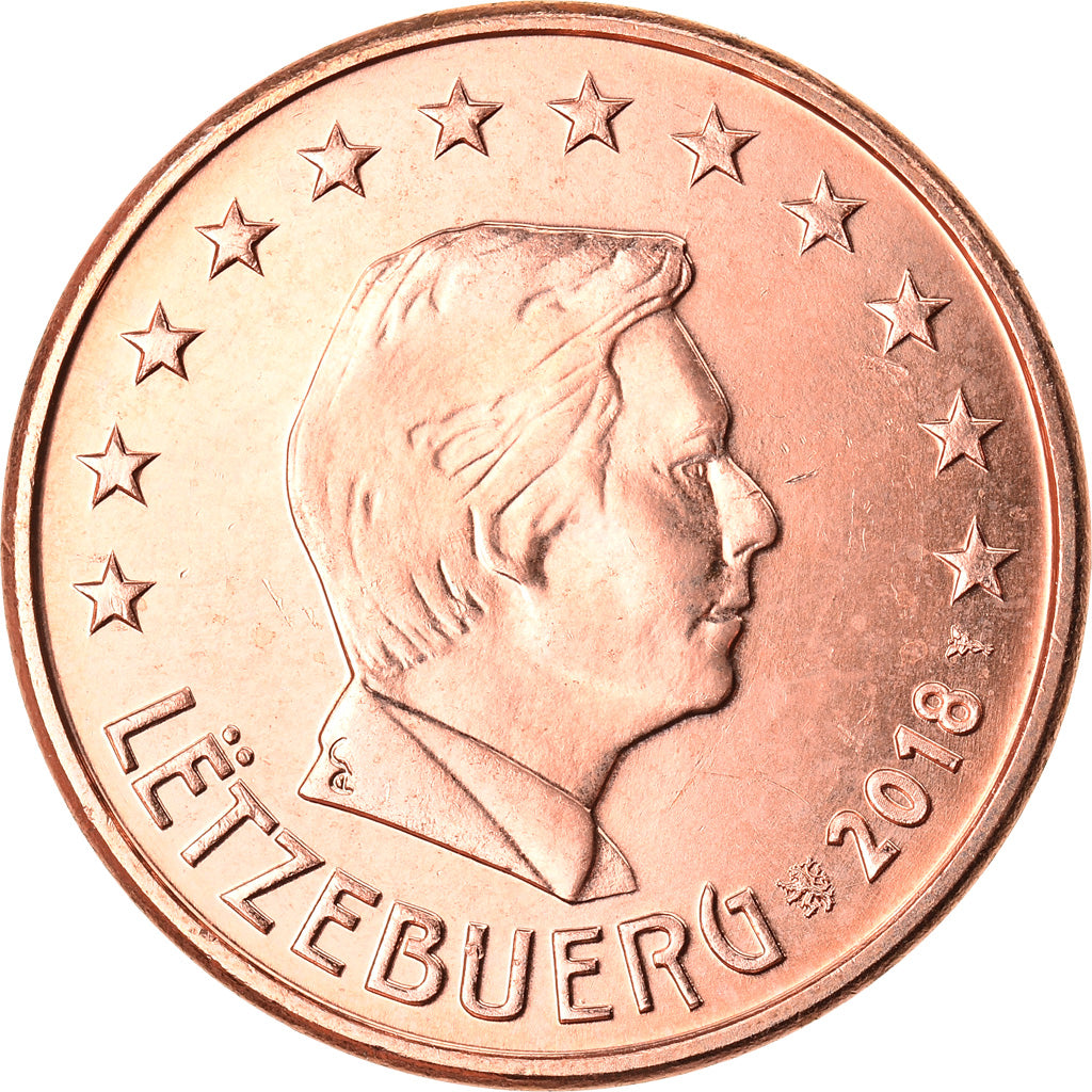 Lussemburgo, 5 Euro Cent, 2018, SPL, Acciaio placcato rame, KM:New