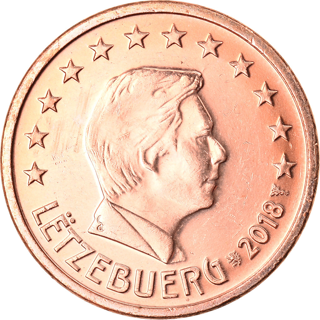 Lussemburgo, Euro Cent, 2018, SPL, Acciaio placcato rame, KM:New