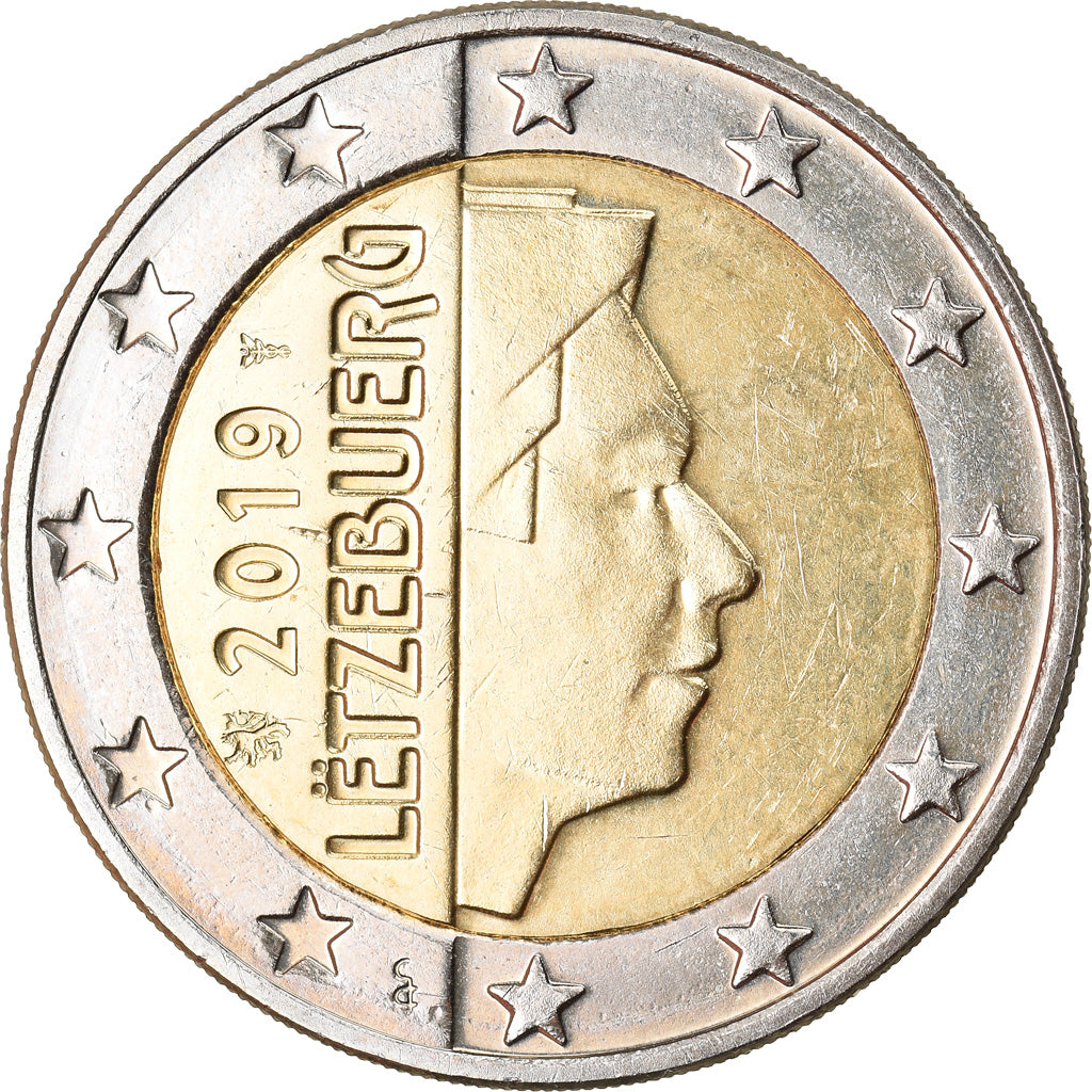 Luxembourg, 2 Euro, 2019, MS(63), Bi-Metallic, KM:New