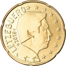 Luxemburg, 20 Euro Cent, 2019, UNZ, Messing, KM:New