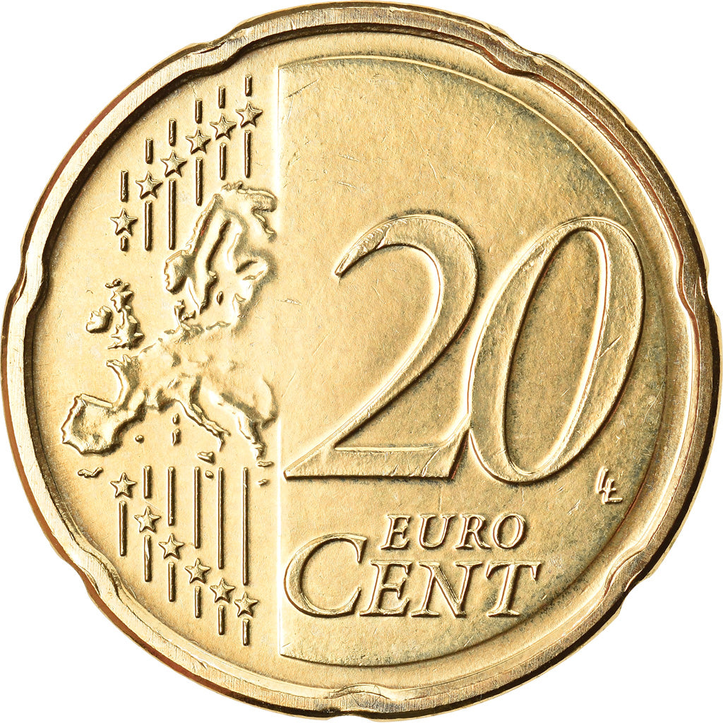 Lussemburgo, 20 Euro Cent, 2019, SPL, Ottone, KM:New