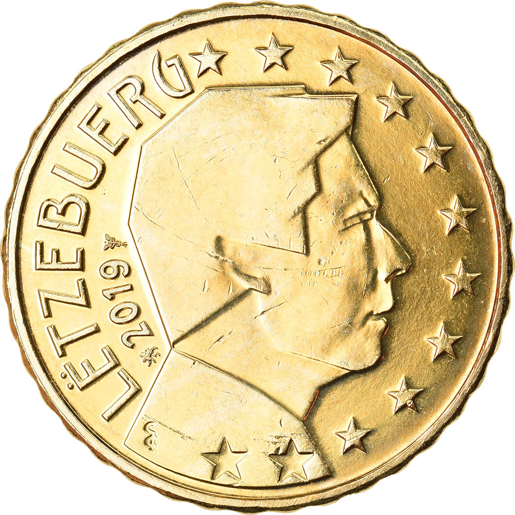 Lussemburgo, 10 Euro Cent, 2019, SPL, Ottone, KM:New