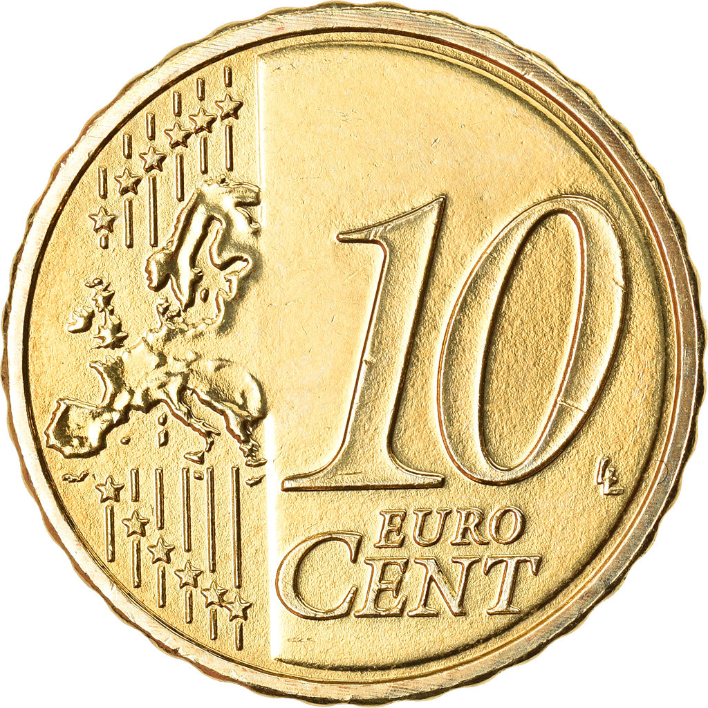 Lussemburgo, 10 Euro Cent, 2019, SPL, Ottone, KM:New