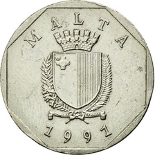 Münze, Malta, 50 Cents, 1991, SS+, Copper-nickel, KM:98