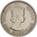 MALAYA & BRITISH BORNEO, 20 Cents, 1954, AU(50-53), Copper-nickel, KM:3