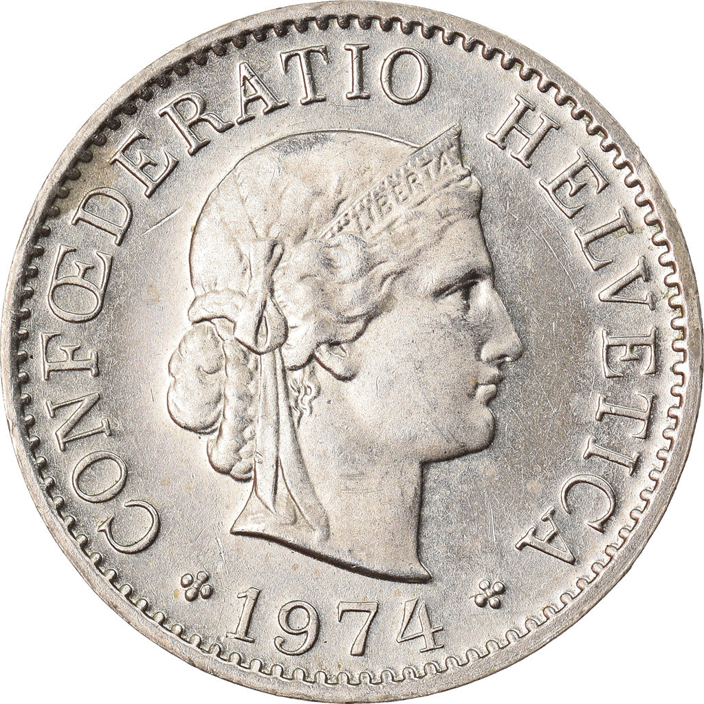 Monnaie, Suisse, 5 Rappen, 1974, Bern, BE, TTB, Copper-nickel, KM:26