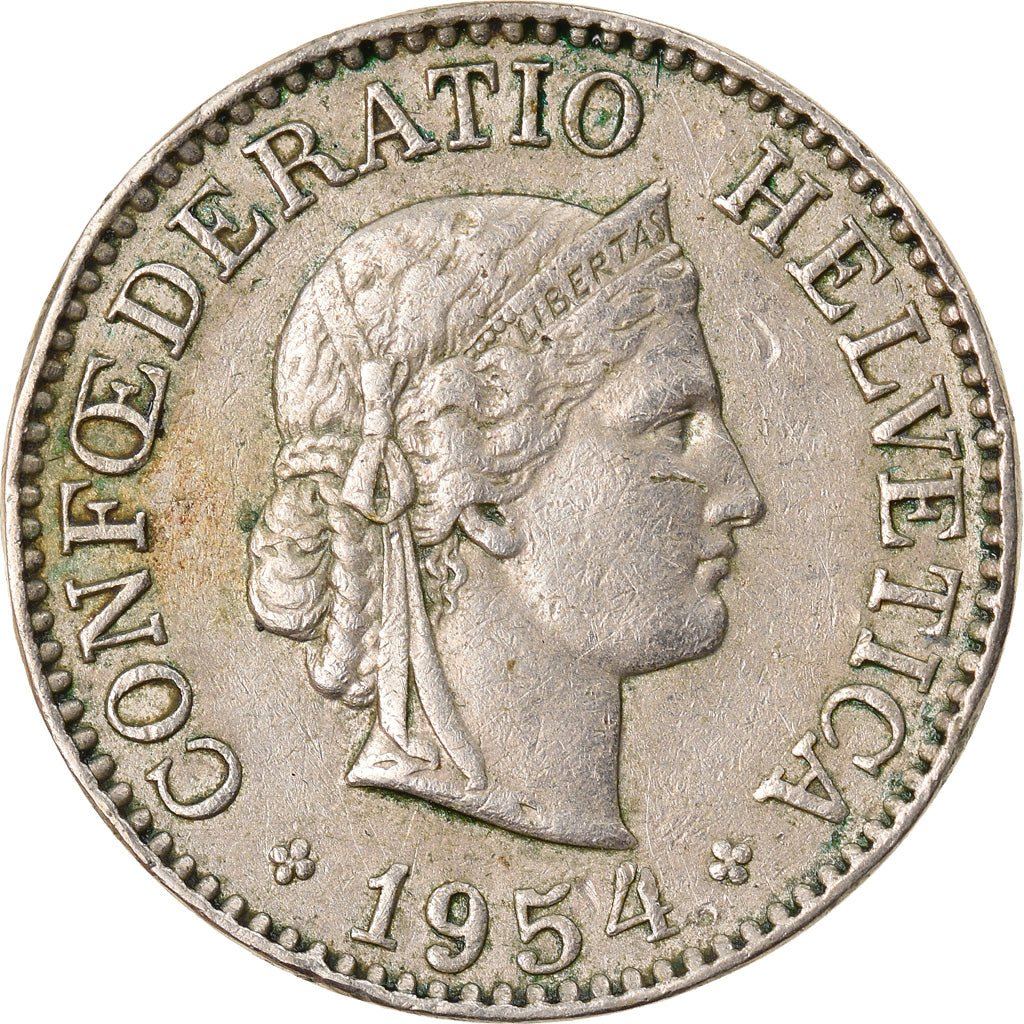 Monnaie, Suisse, 10 Rappen, 1954, Bern, TB+, Copper-nickel, KM:27