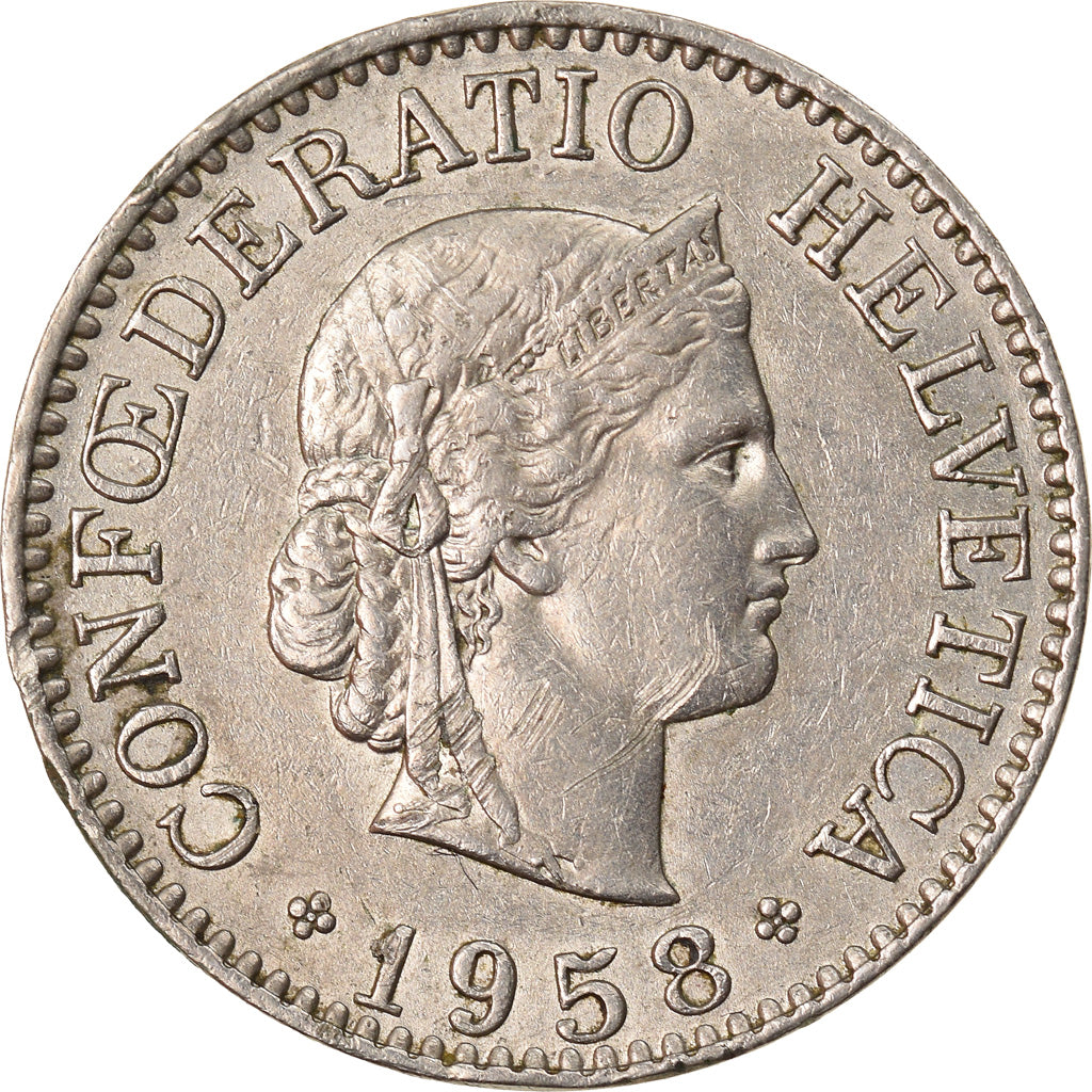 Monnaie, Suisse, 10 Rappen, 1958, Bern, TB+, Copper-nickel, KM:27