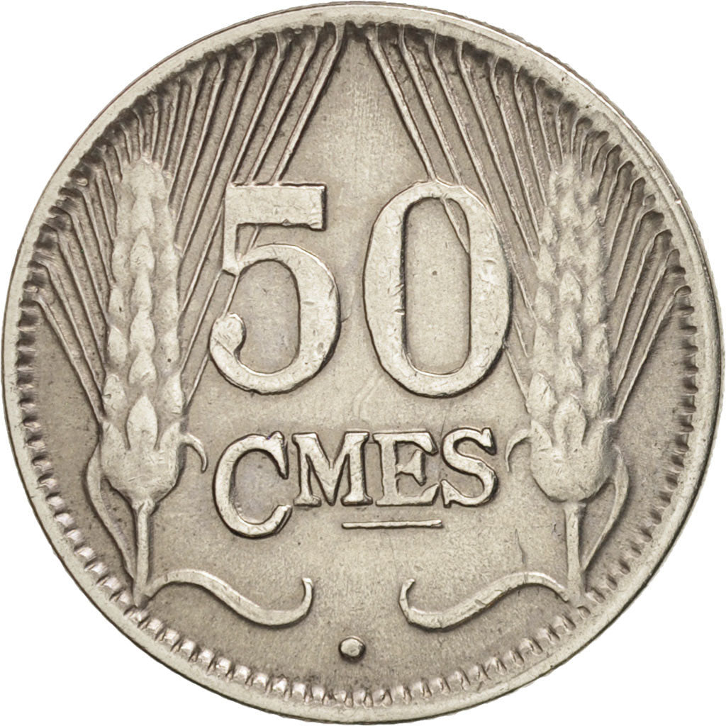 Coin, Luxembourg, Charlotte, 50 Centimes, 1980, AU(50-53), Nickel, KM:43