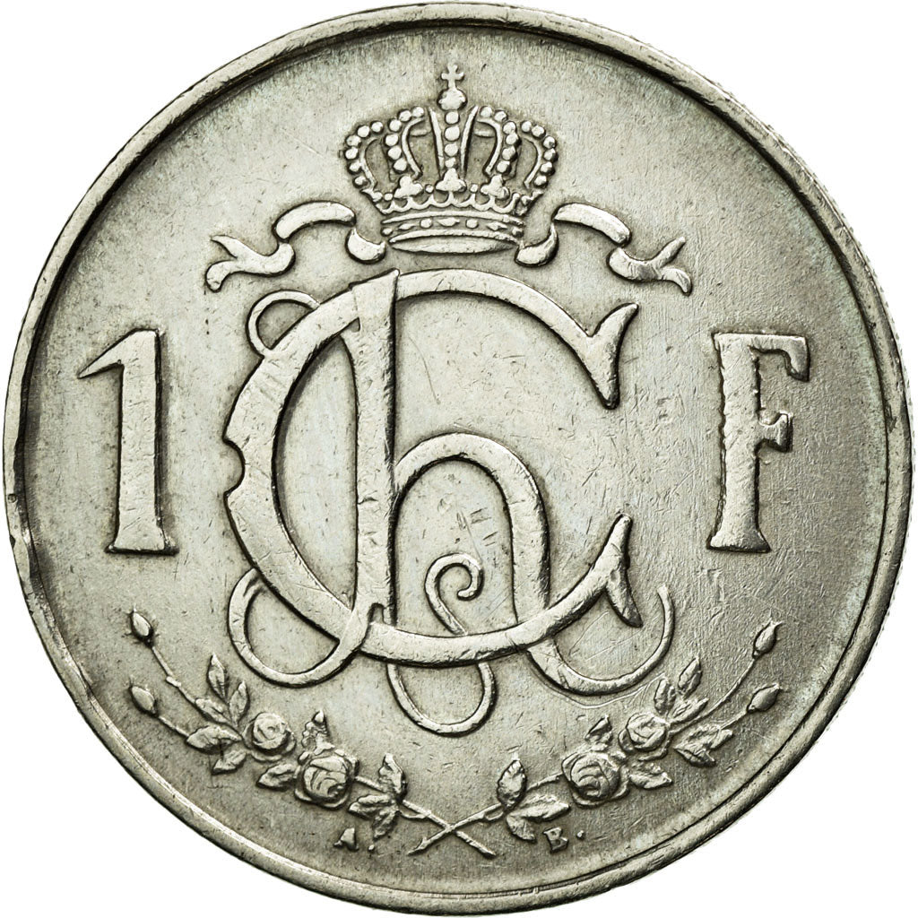 Coin, Luxembourg, Charlotte, Franc, 1952, AU(50-53), Copper-nickel, KM:46.2