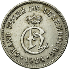 Coin, Luxembourg, Charlotte, 10 Centimes, 1924, EF(40-45), Copper-nickel, KM:34